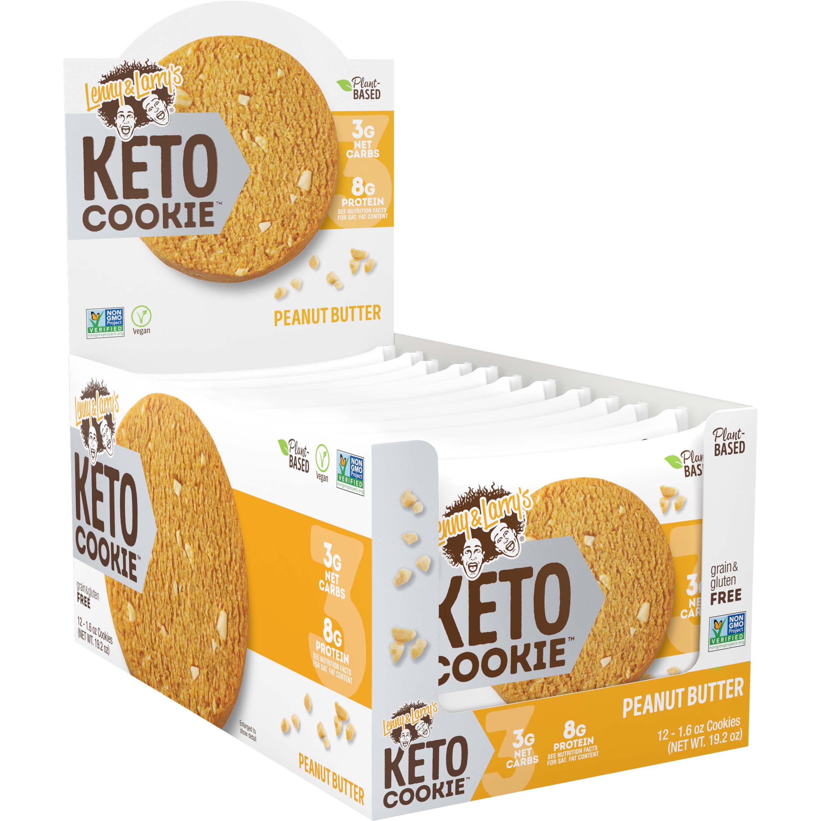 Lenny & Larry’s Keto Cookies, Peanut Butter Chocolate, Box of 12 Pieces