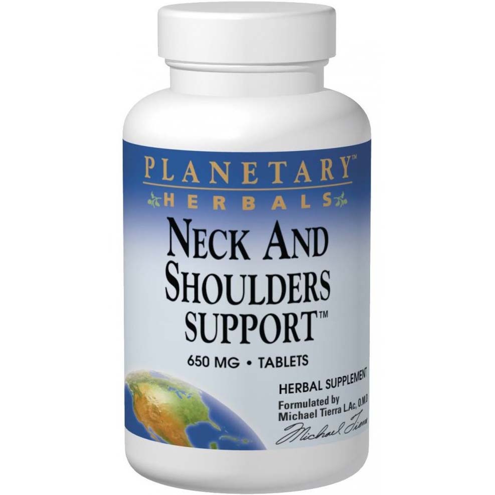 Planetary Herbals Neck and Shoulders Support, 650 mg, 120 Tablets