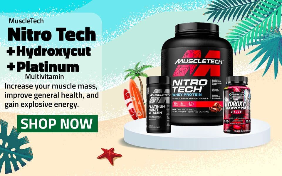 MuscleTech Nitro Tech , Hydroxycut , Platinum Multivitamin
