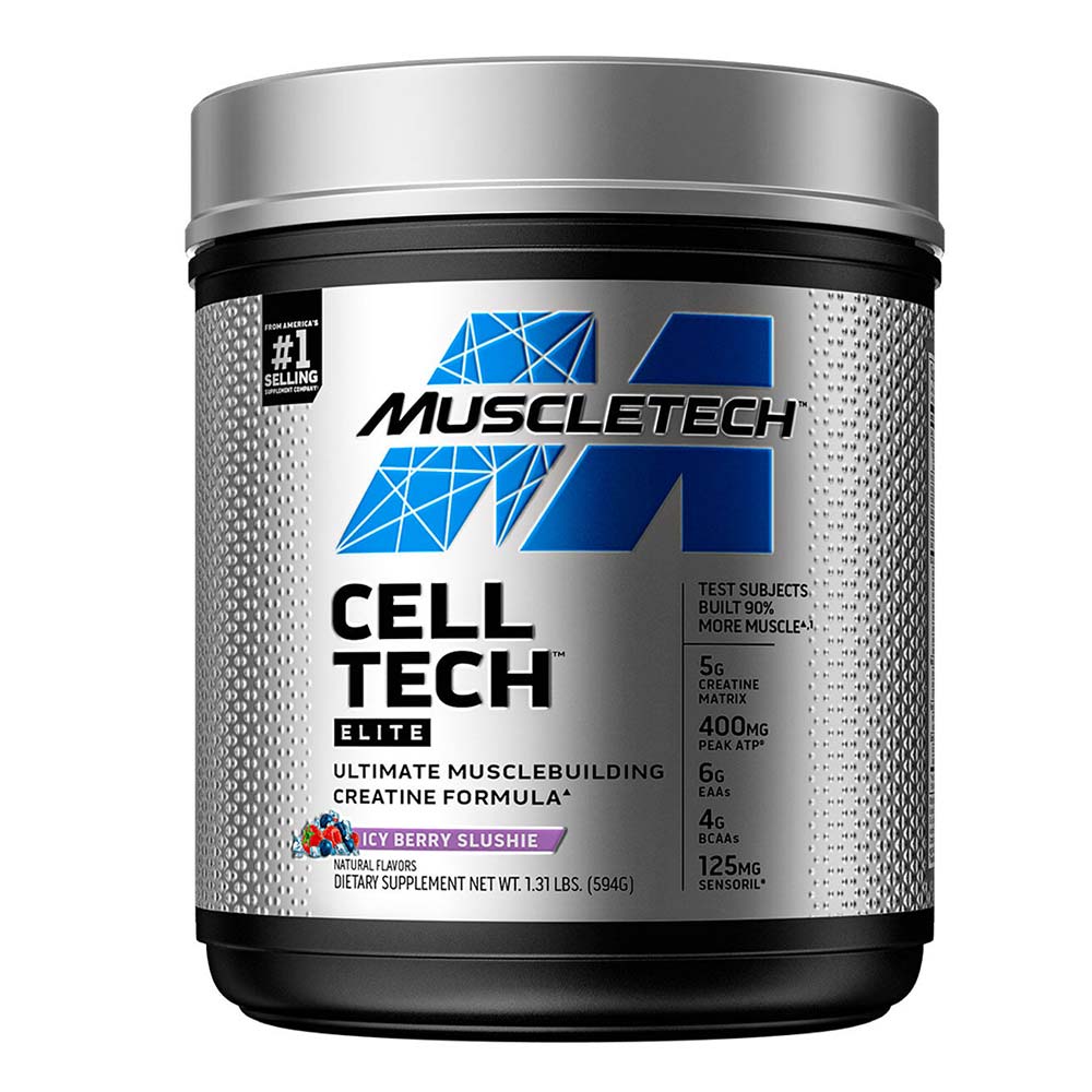 MuscleTech Cell Tech Elite Creatine Formula, Icy Berry Slushie, 1.3 Lb